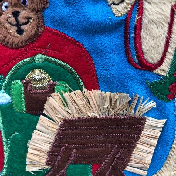 Christmas Holiday Paws At The Manger Animal Nativity Advent Calendar 13x13 - Picture 4 of 12